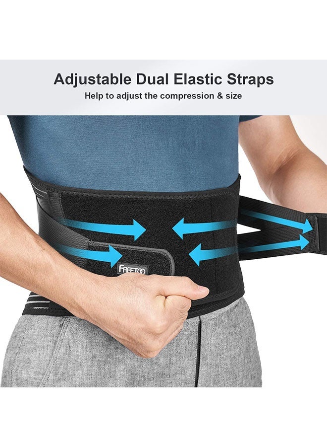 AGREON Back Brace, Lower Back Pain Relief with 7 Stays, Adjustable Back Support Belt for Work, Back Brace for Lower Back Pain Relief,Anti-skid Lumbar Support for Sciatica Scoliosis for Men and Women - Image 5